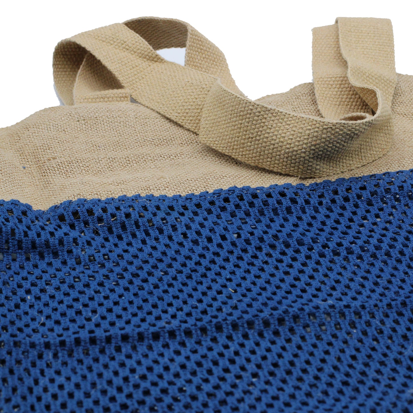 Pure Cotton Mesh Bag - Denim