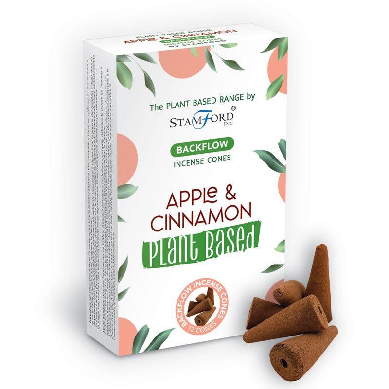 Plant Based Backflow Incense Cones - Apple & Cinnamon