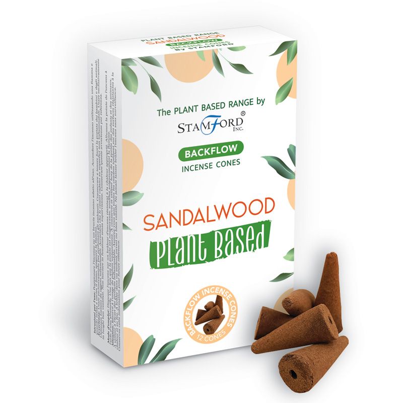 Plant Based Backflow Incense Cones - Sandalwood