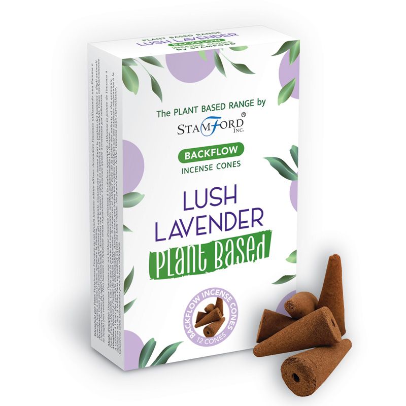 Plant Based Backflow Incense Cones - Lush Lavender