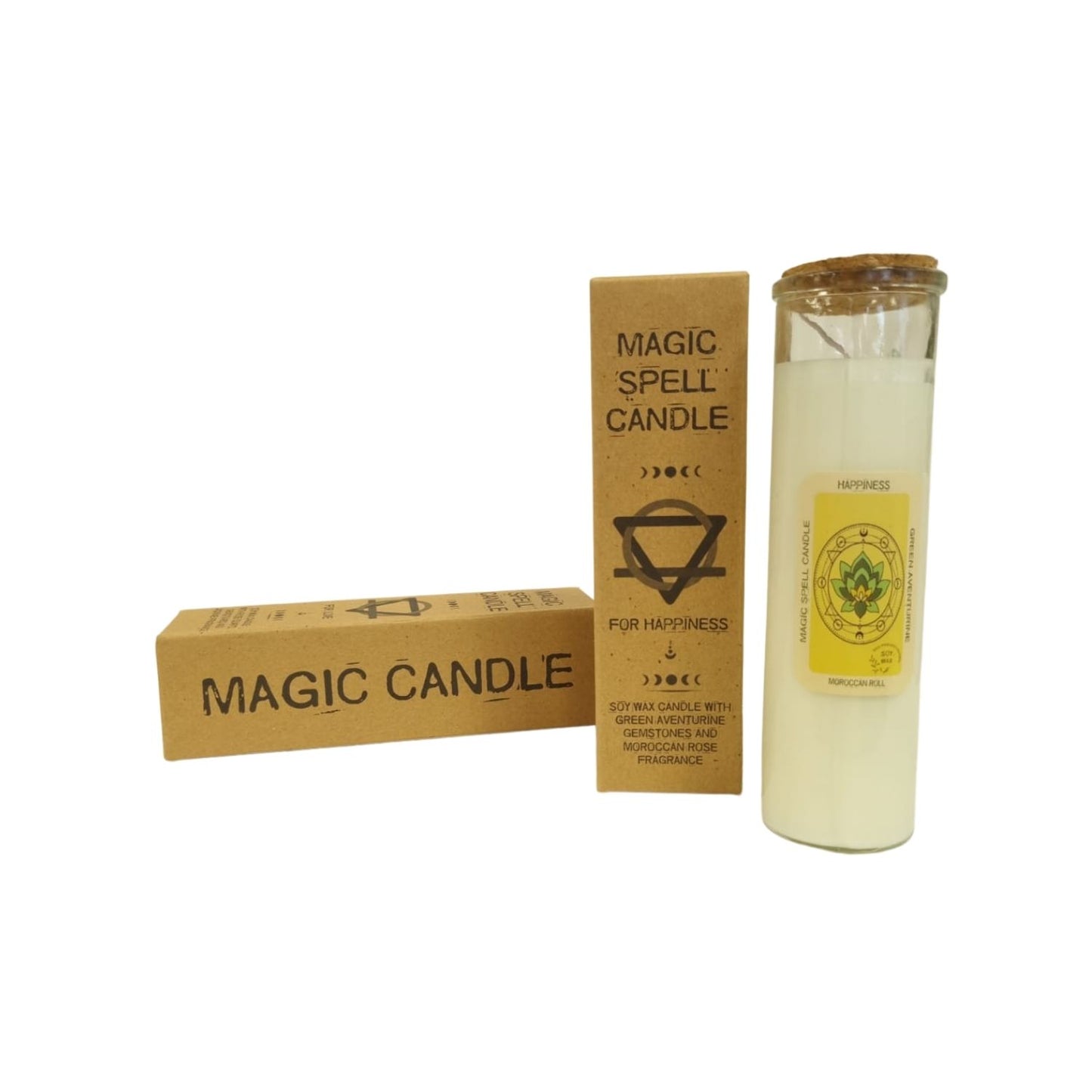 Manifestation Magic Spell Candle - Happiness