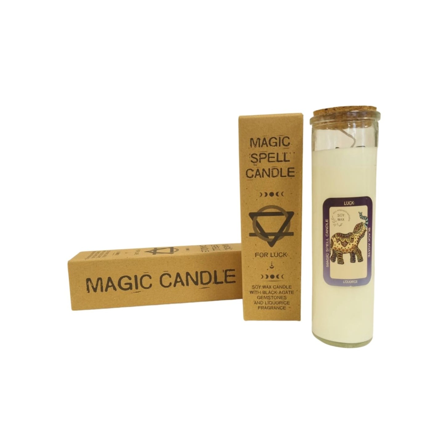 Manifestation Magic Spell Candle - Luck