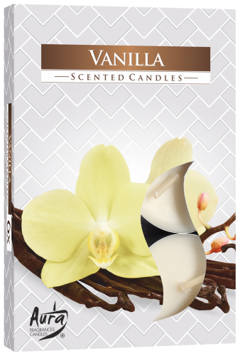 Set of 6 Scented Tealights - Vanilla