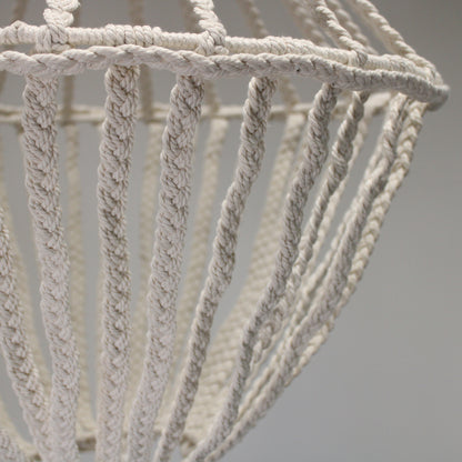 Macrame Large Drop Chandelier - Natural