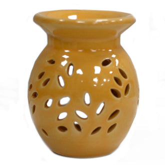 Floral Oil Burner - Orange