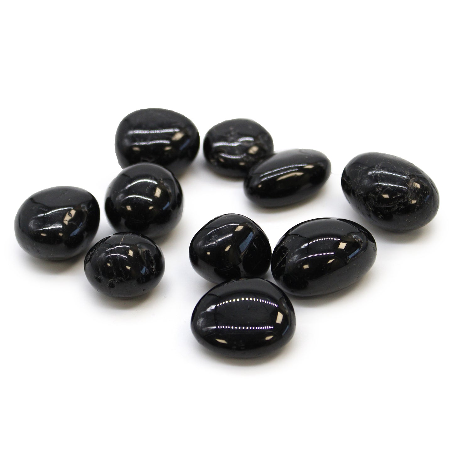 Pack of 24 L Tumble Stones - Black Tourmaline