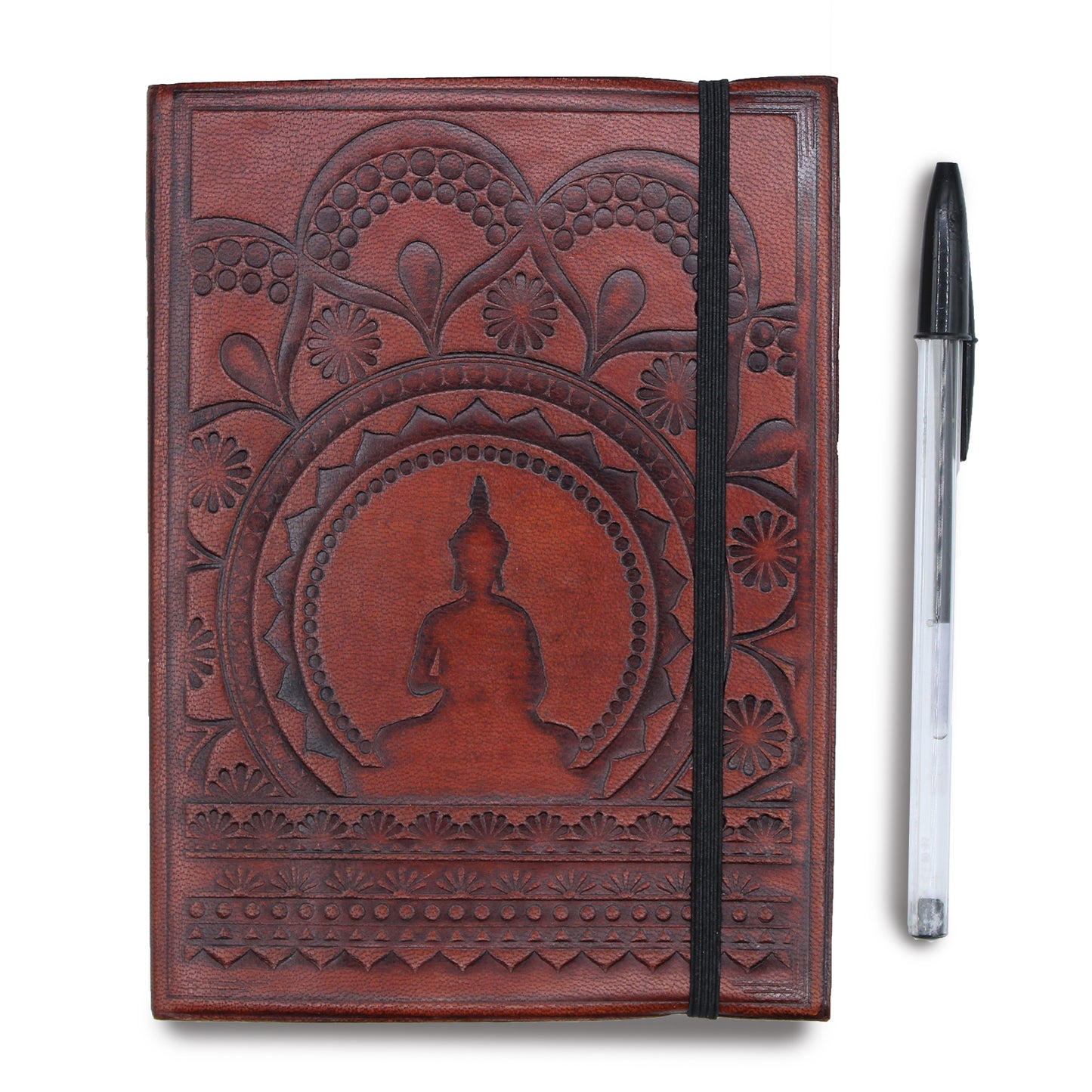 Small Notebook with strap - Tibetan Mandala