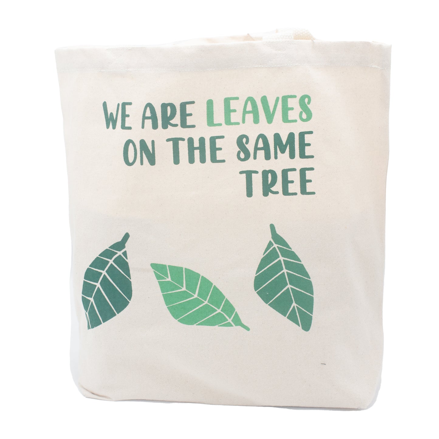 Printed Cotton Bag - We are Leaves - Natural