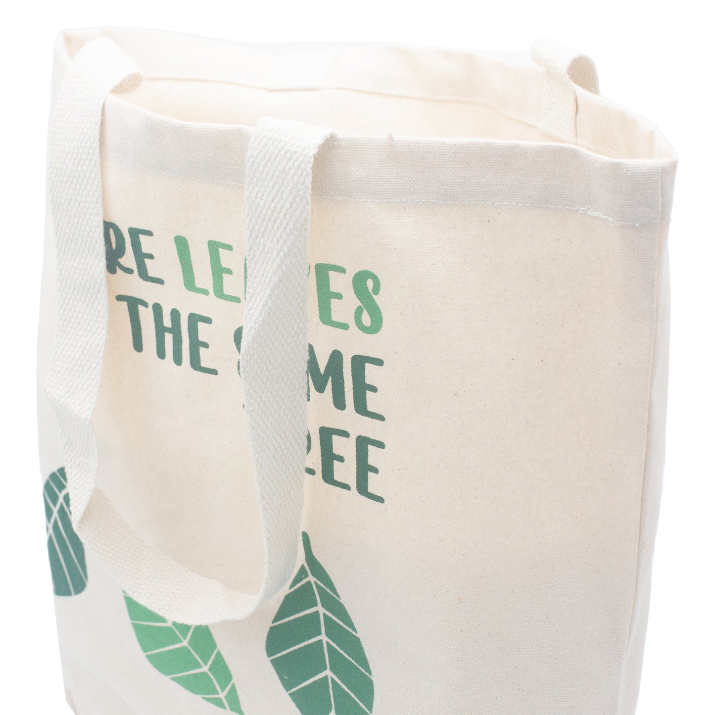 Printed Cotton Bag - We are Leaves - Natural