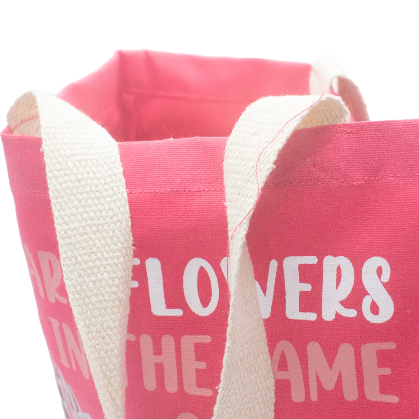 Printed Cotton Bag - We are Flowers - Pink