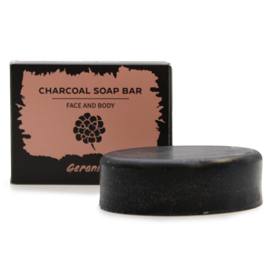 Charcoal Soap 85g - Geranium