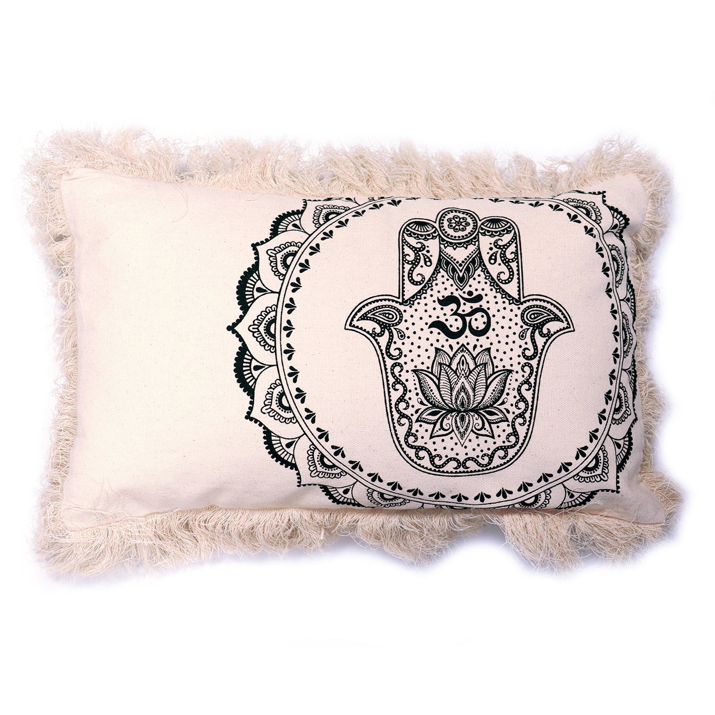 Hamsa Mandala Cushion Cover - 30x50cm - green