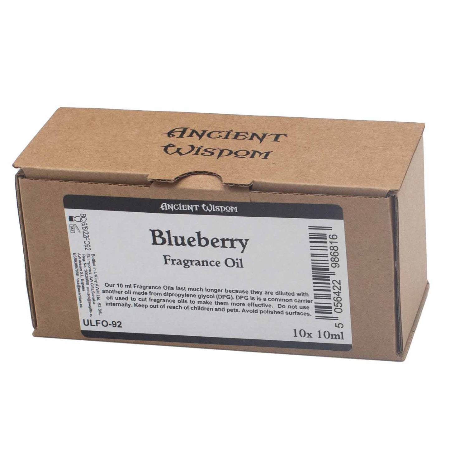 Customisable 10ml Blueberry Fragrance Oil 10ml - 10 Pack