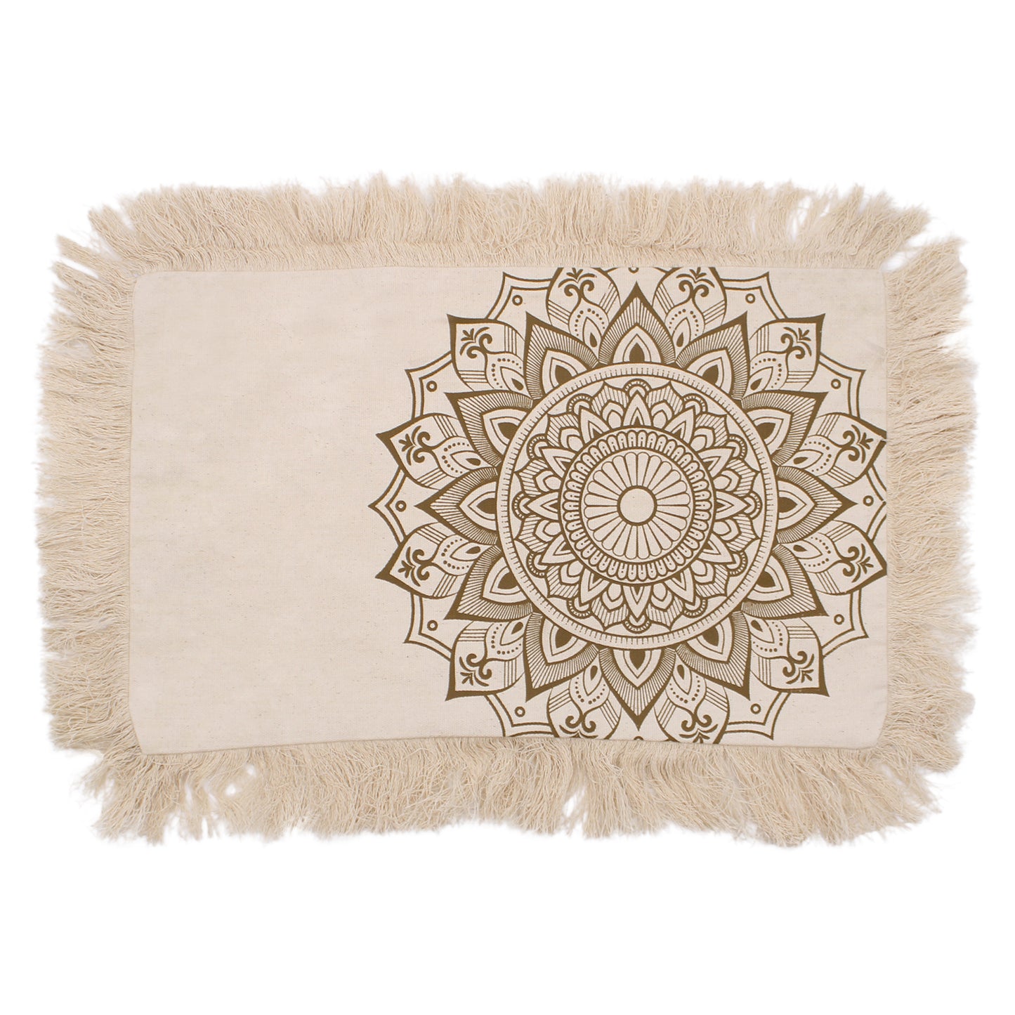 Lotus Mandala  Cushion Cover - 30x50cm - bronze