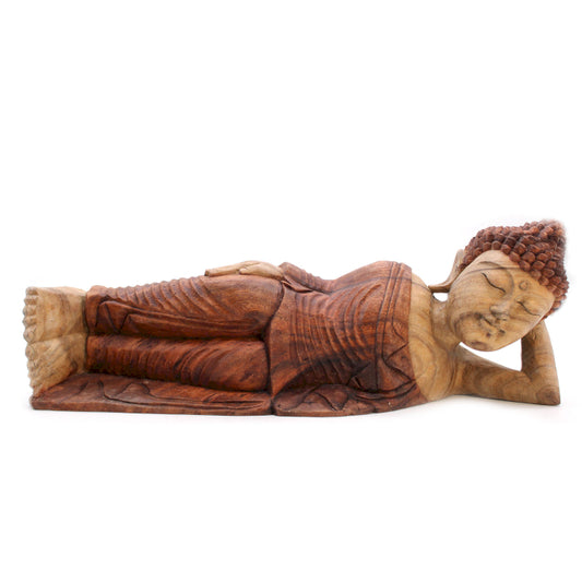 Hand Carved Buddha Statue - 50cm - Sleeping