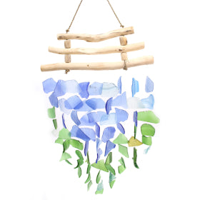 Three Stick Windchime - Blue & Green