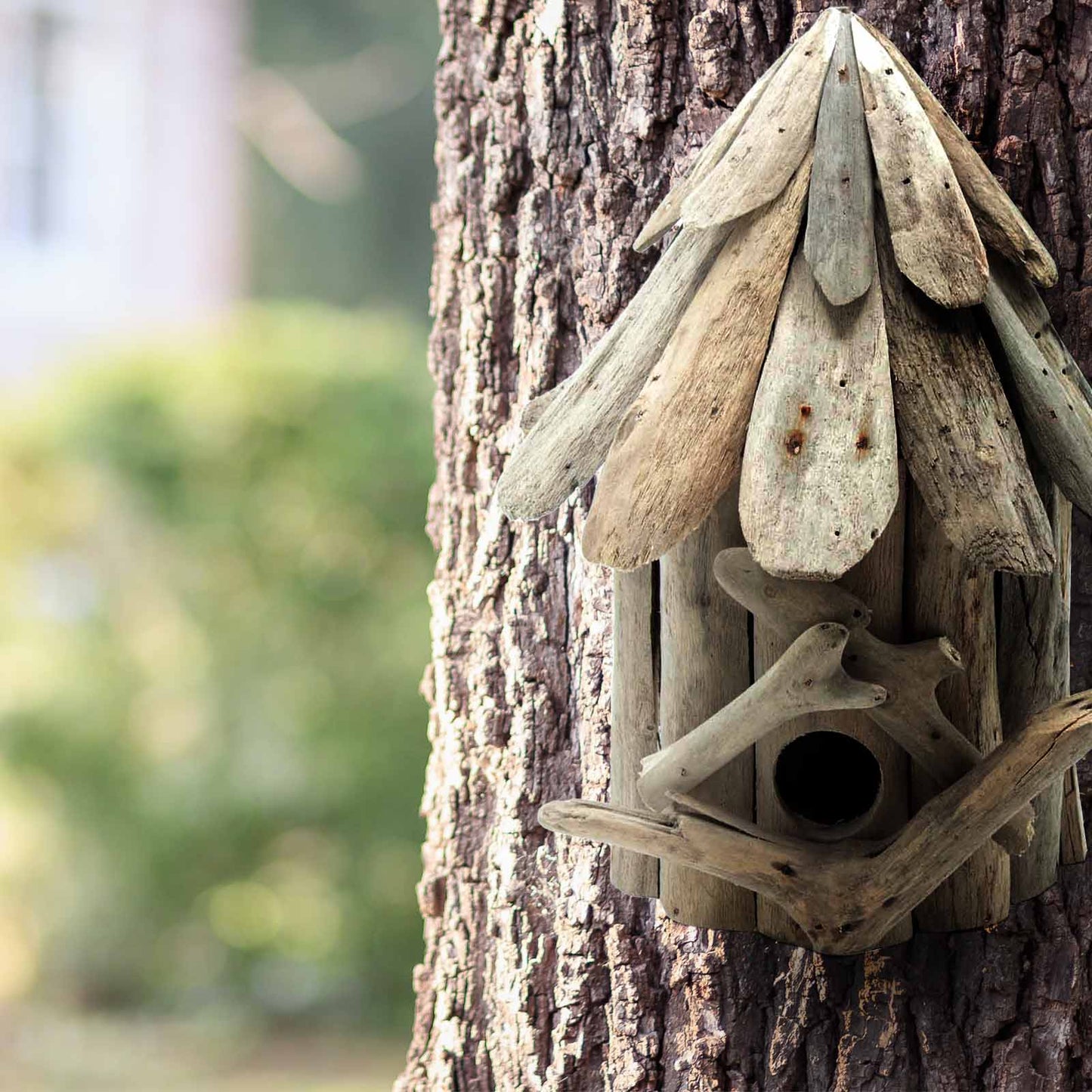 Driftwood Birdbox - Double