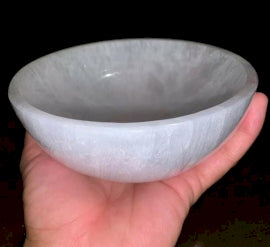 Selenite Round Bowl - 15cm