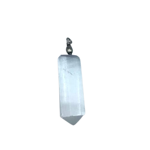 Selenite Obelix Pendent