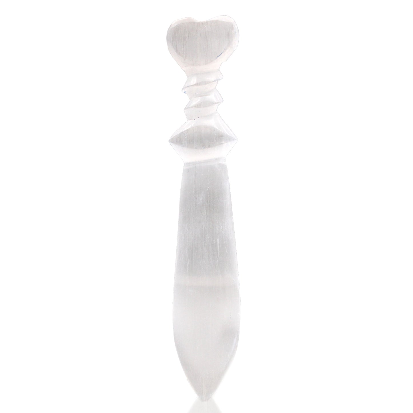 Selenite Large Ritual Knife - Spiral (25cm)