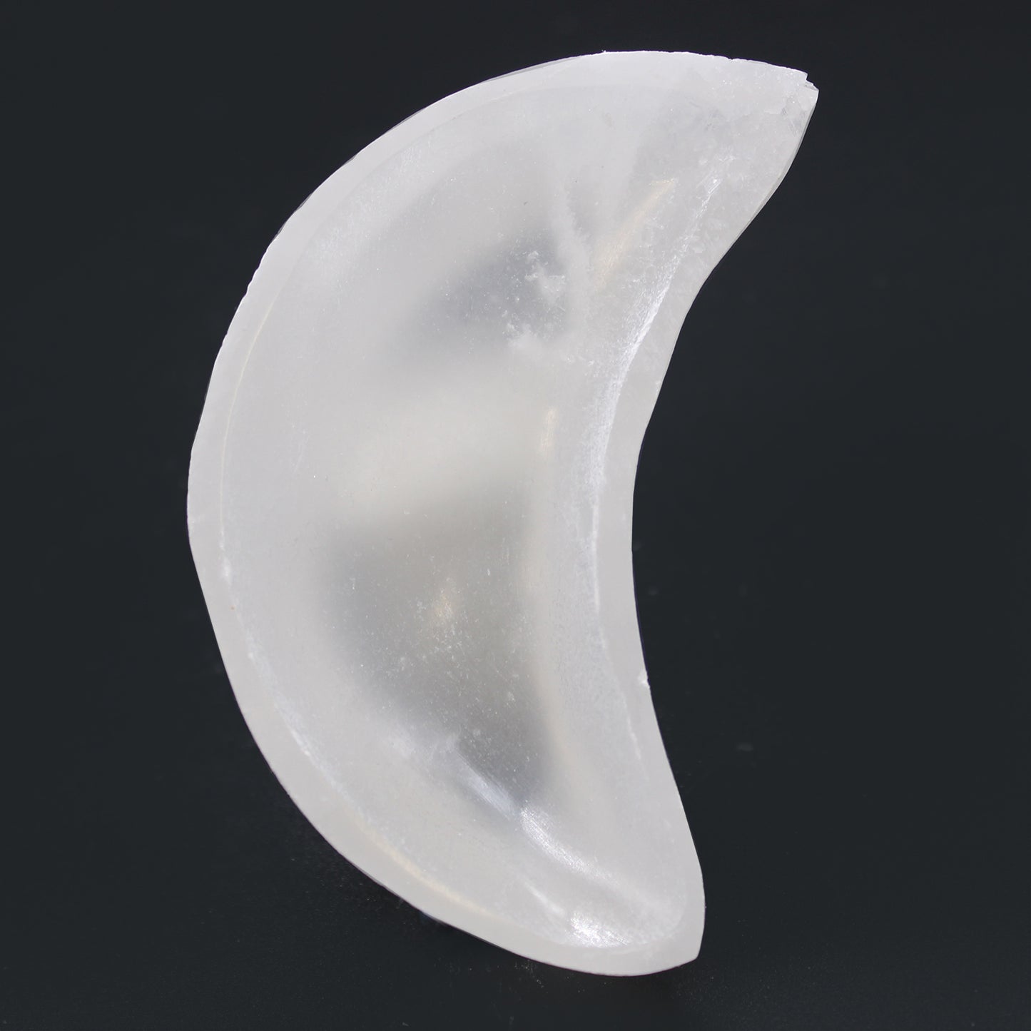 Selenite Moon Bowl - 10cm