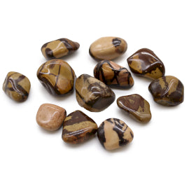 Bag of 12 Medium African Tumble Stones - Nguni Jasper