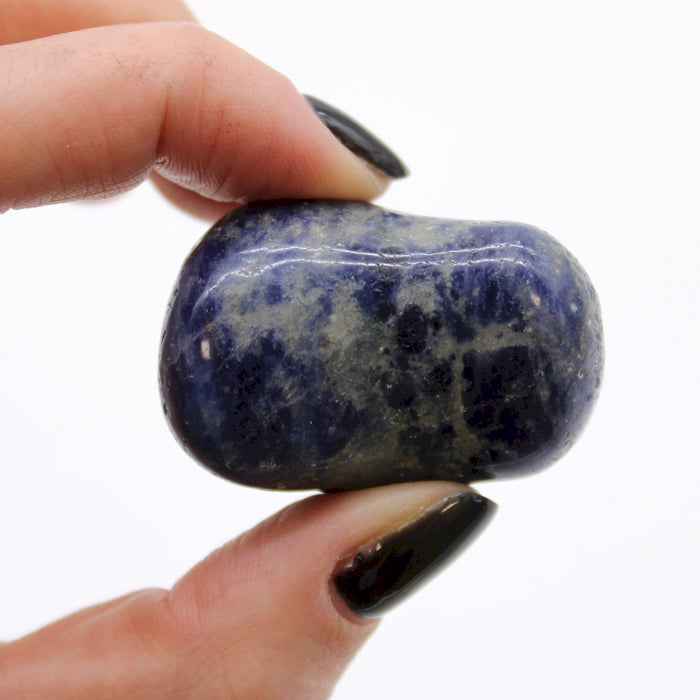 Bag of 6 Large African Tumble Stones - Sodalite - Pure Blue