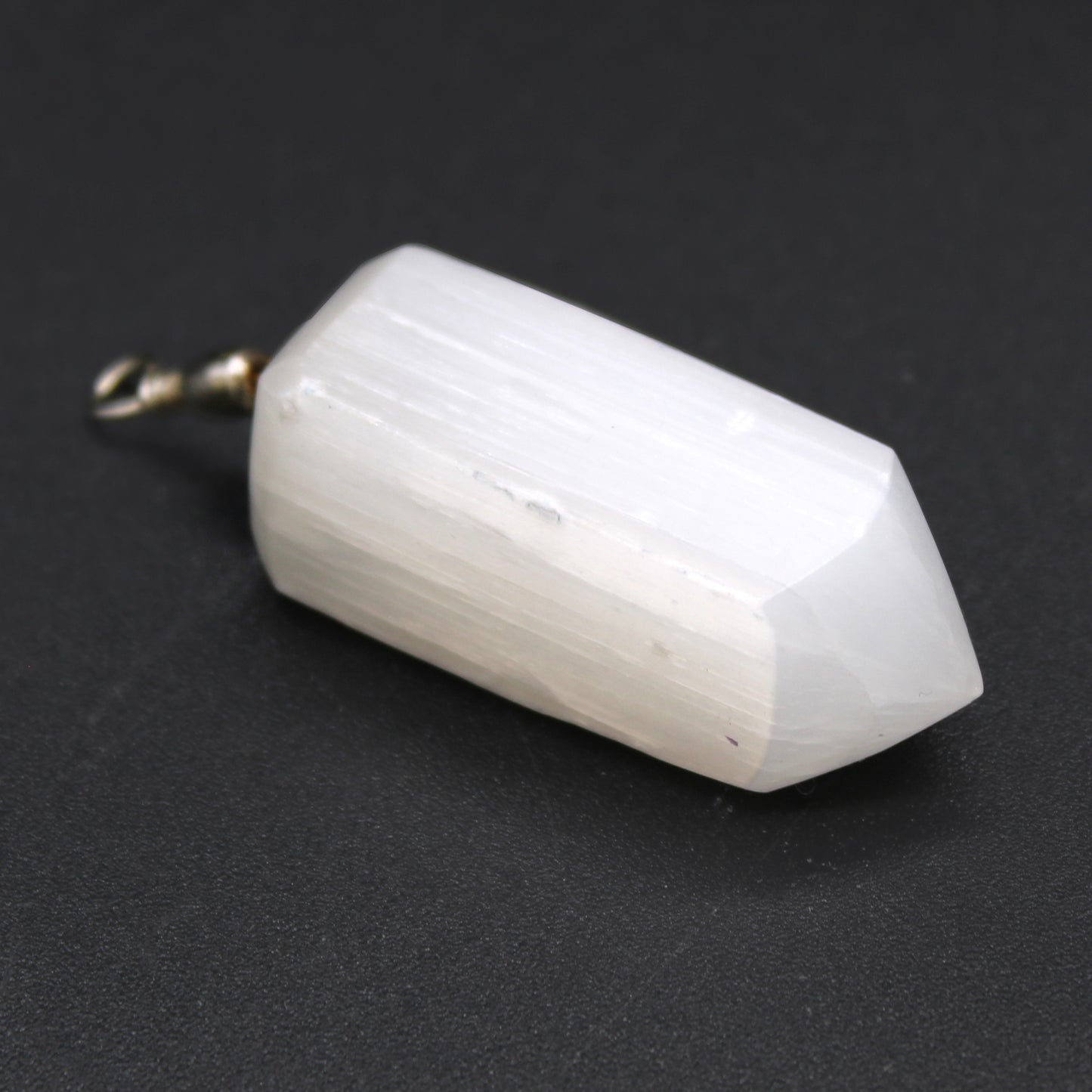 Selenite Obelix Pendent