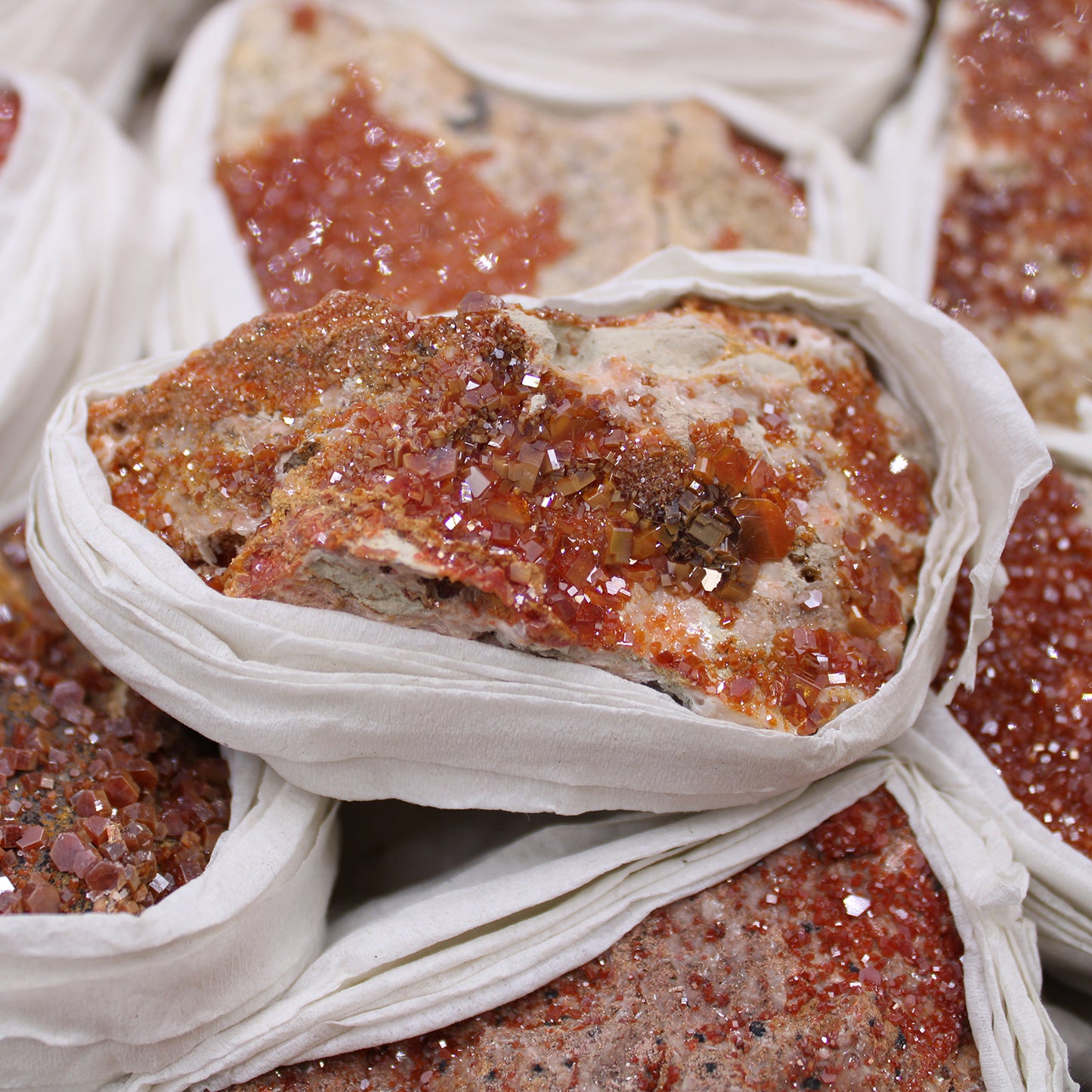 Mineral Specimens -Vanadinite (approx 20 pieces)