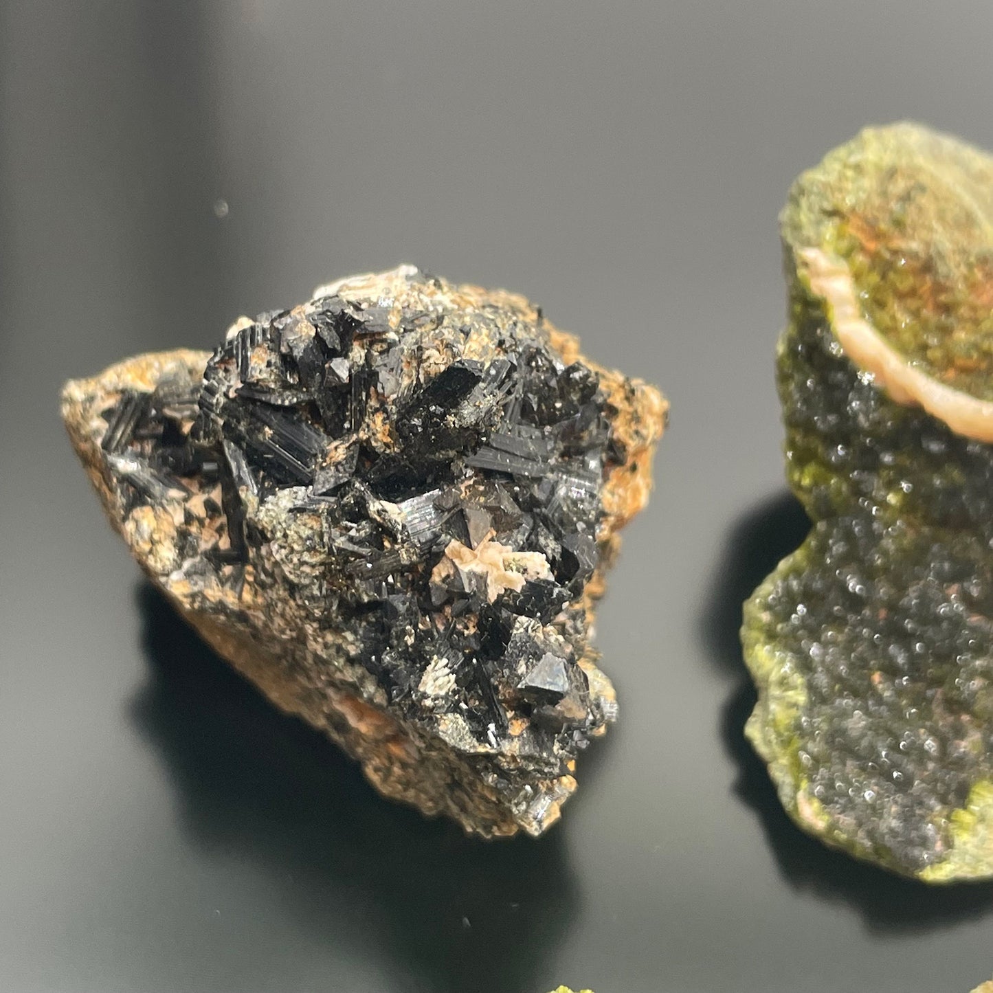 Mineral Specimens - Epidote (approx 10 pieces)