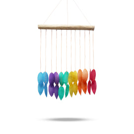 Rainbow Large Leaf Windchime