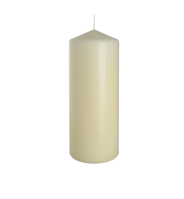 Single Pillar Candle 80x200mm - Ivory