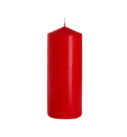 Pillar Candle 80x200mm - Red (6 Pack)