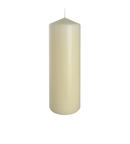 Pillar Candle 80x250mm - Ivory (6 Pack)