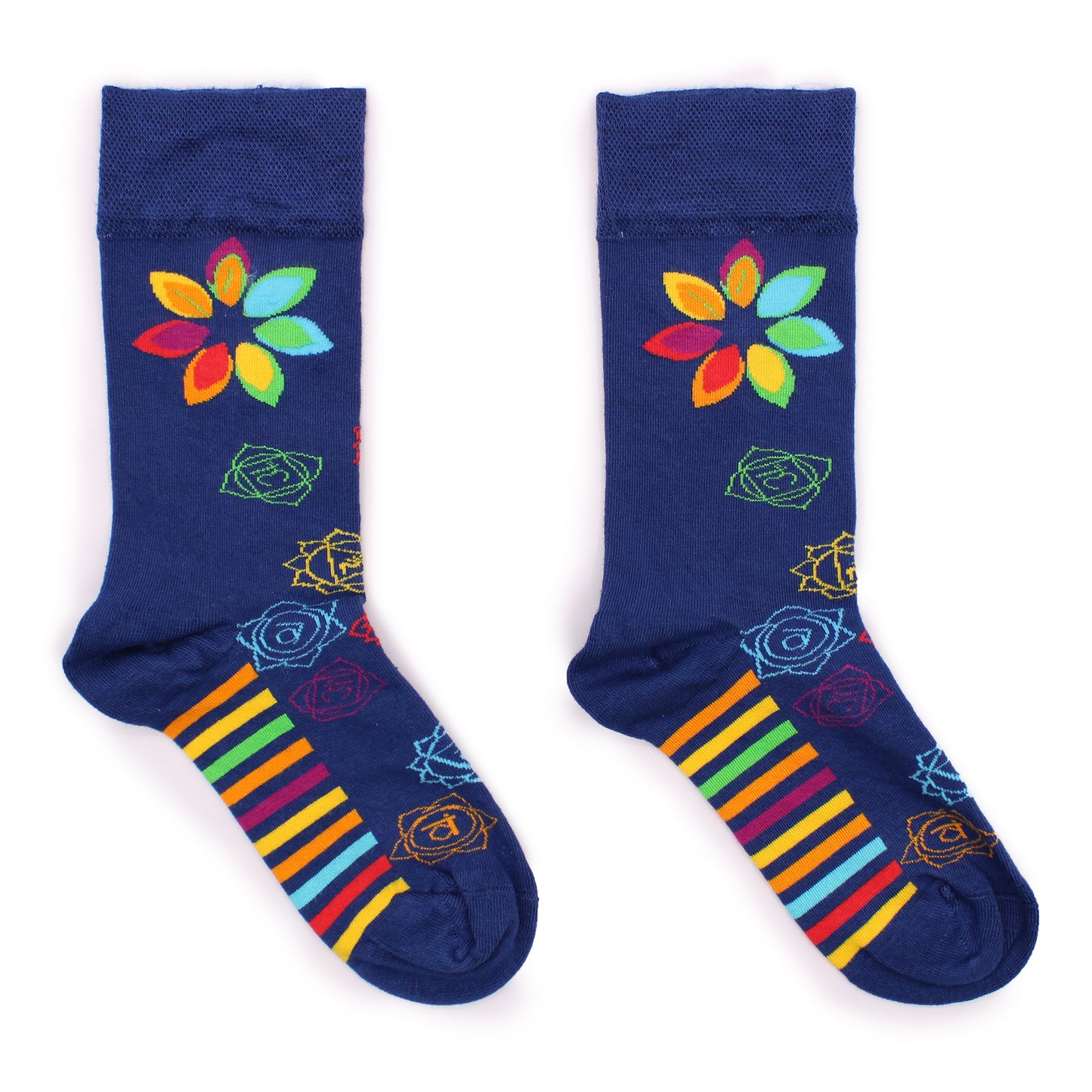 Bamboo Socks (41-46) - Rainbow Chakra