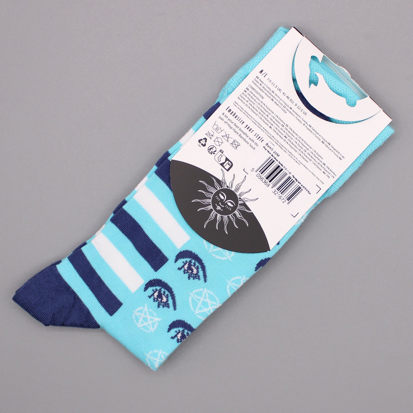 Bamboo Socks (41-46) - Pentagram and Evil Eye