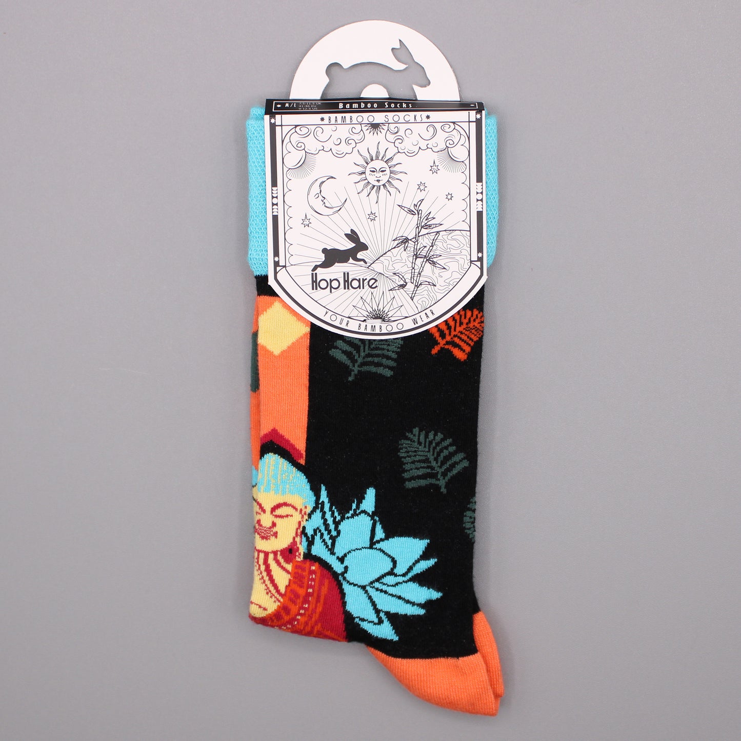 Bamboo Socks (41-46) - Blue Buddha & Lotus