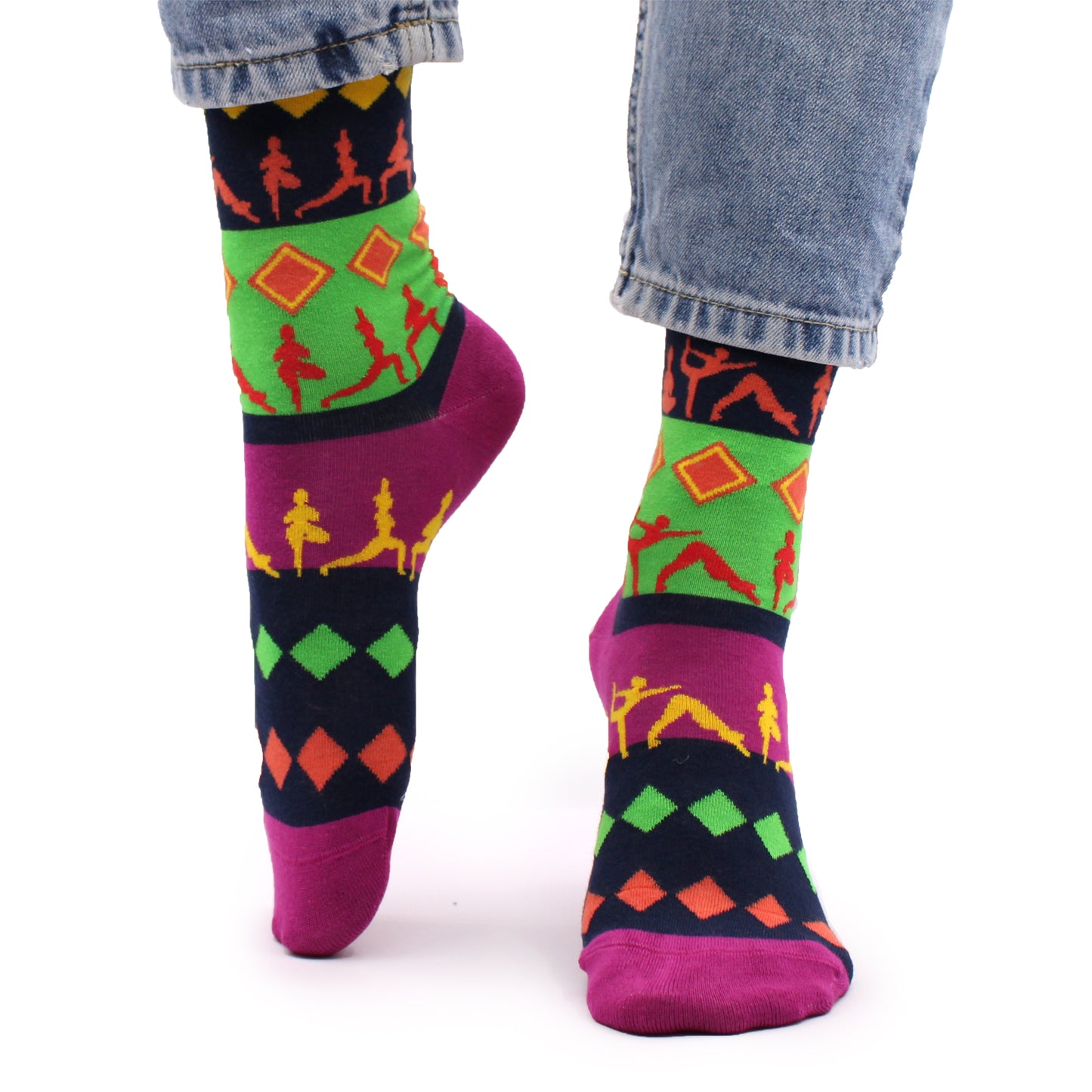 Bamboo Socks (36-40) - Yoga Poses