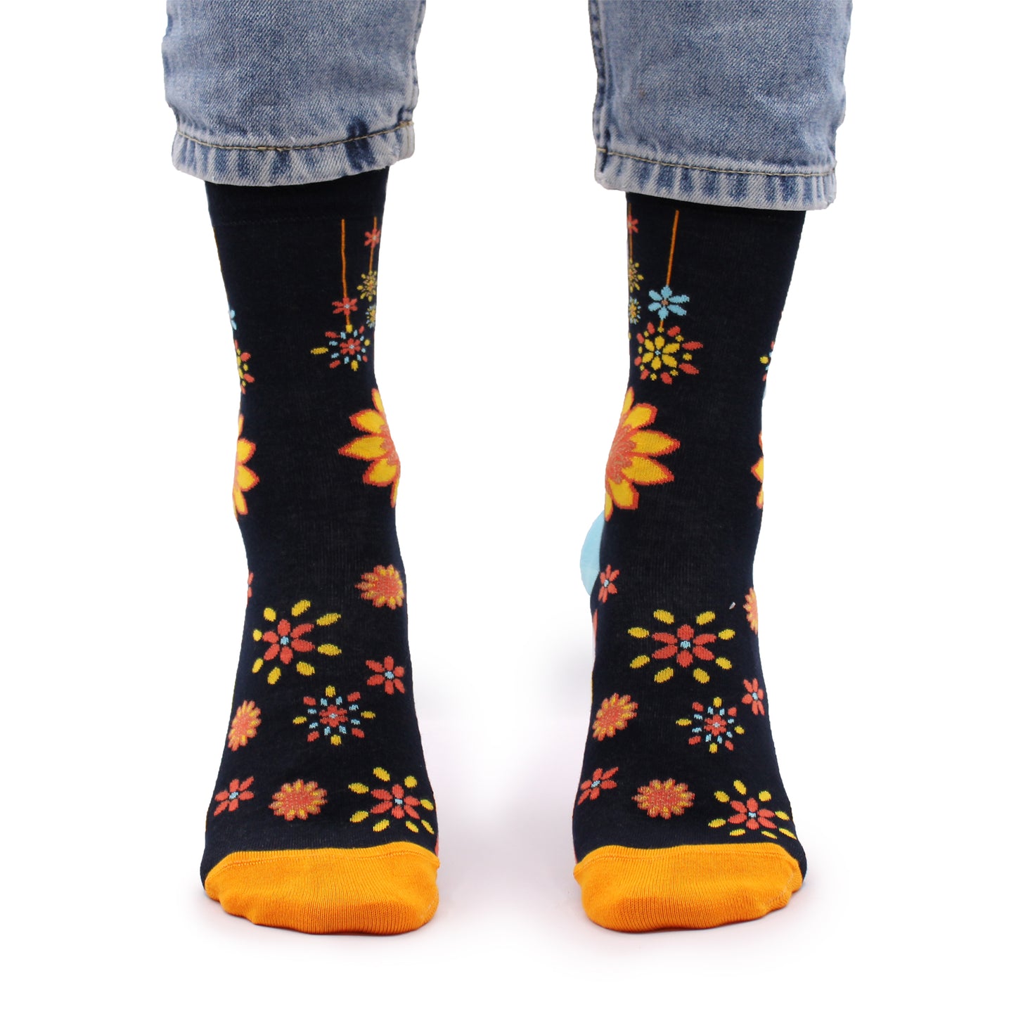 Bamboo Socks (36-40) - Mandala Flowers