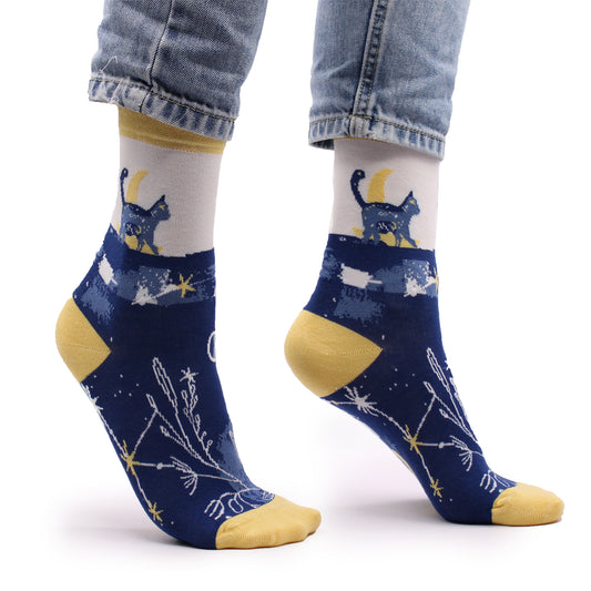 Bamboo Socks (36-40) - Midnight Cat