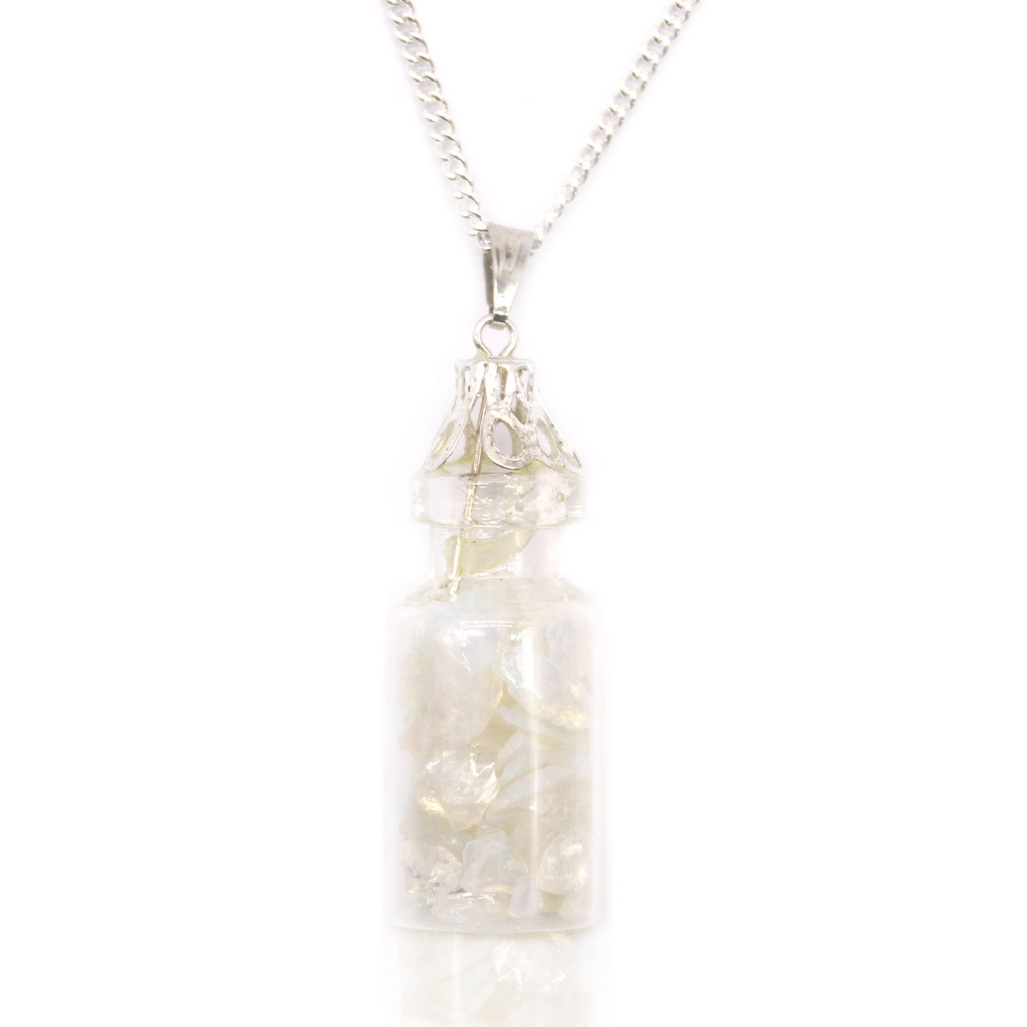 Bottled Gemstones Necklace - Opalite