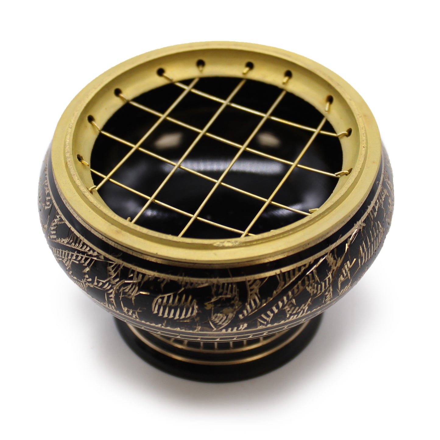 Brass Charcoal Burner with Coaster