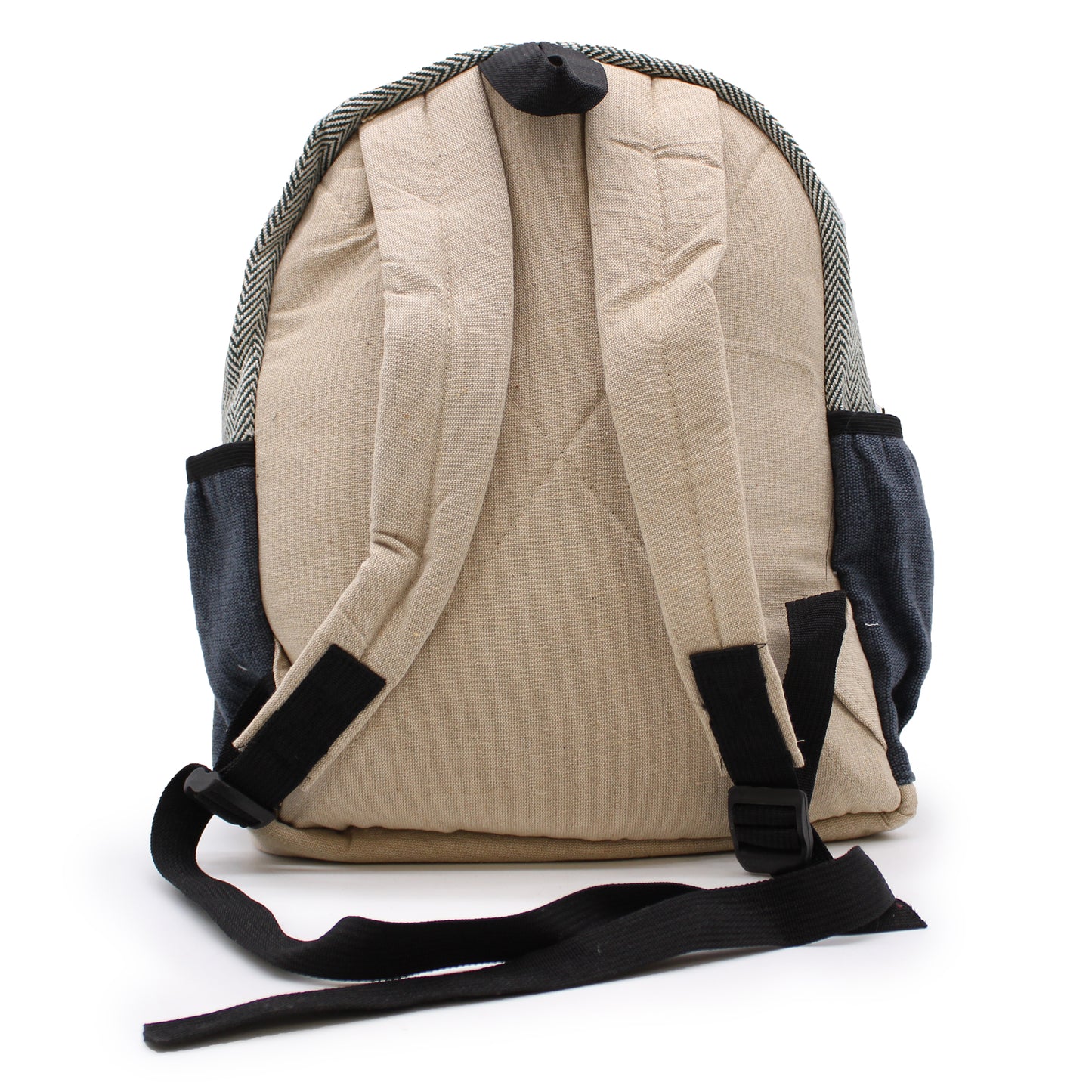 Small Hemp Backpack - Rope & Pockets Style