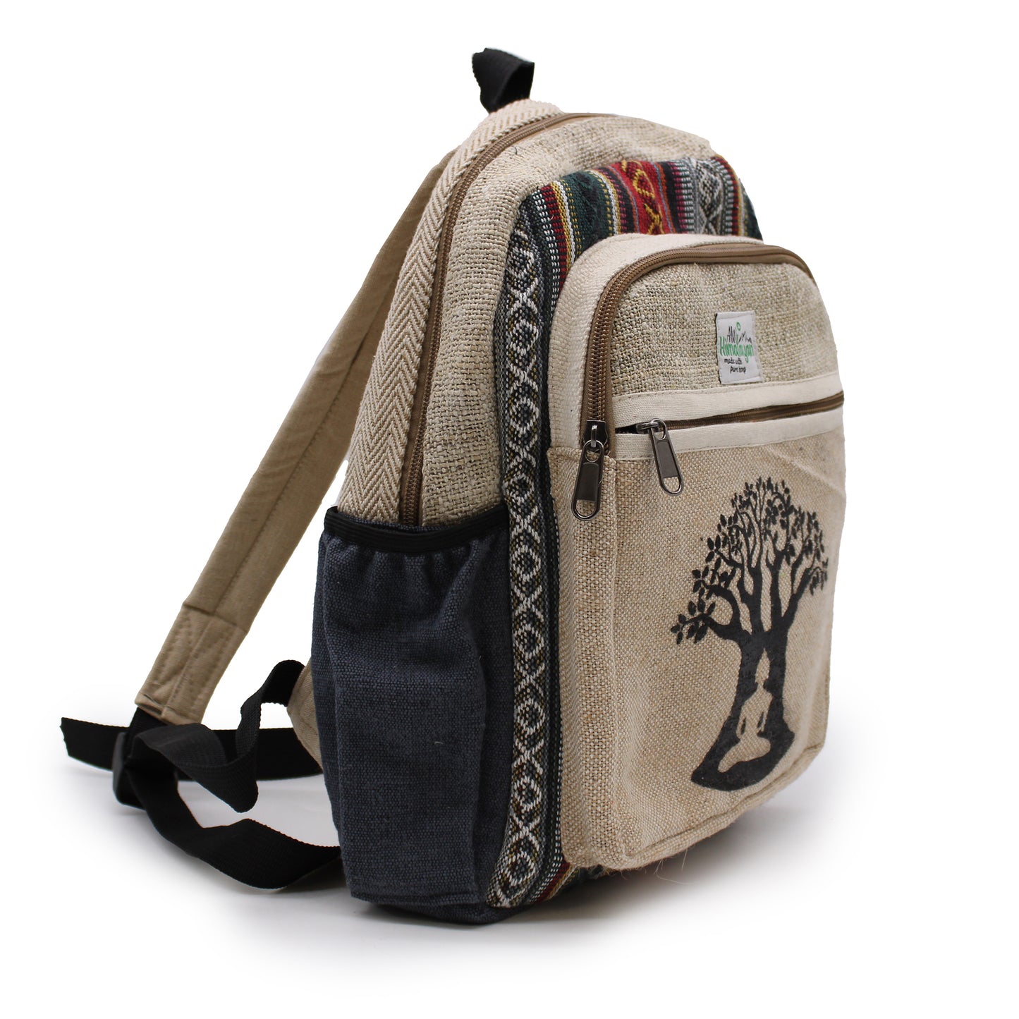 Small Hemp Backpack -  Bohdi Tree Design