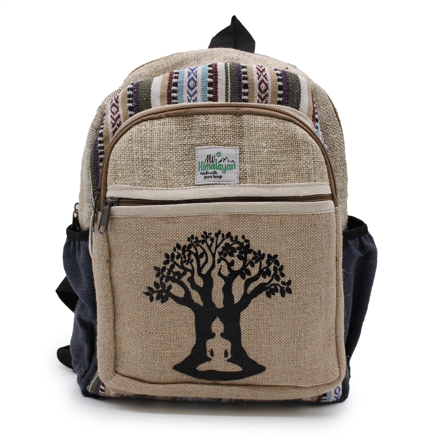 Small Hemp Backpack -  Bohdi Tree Design