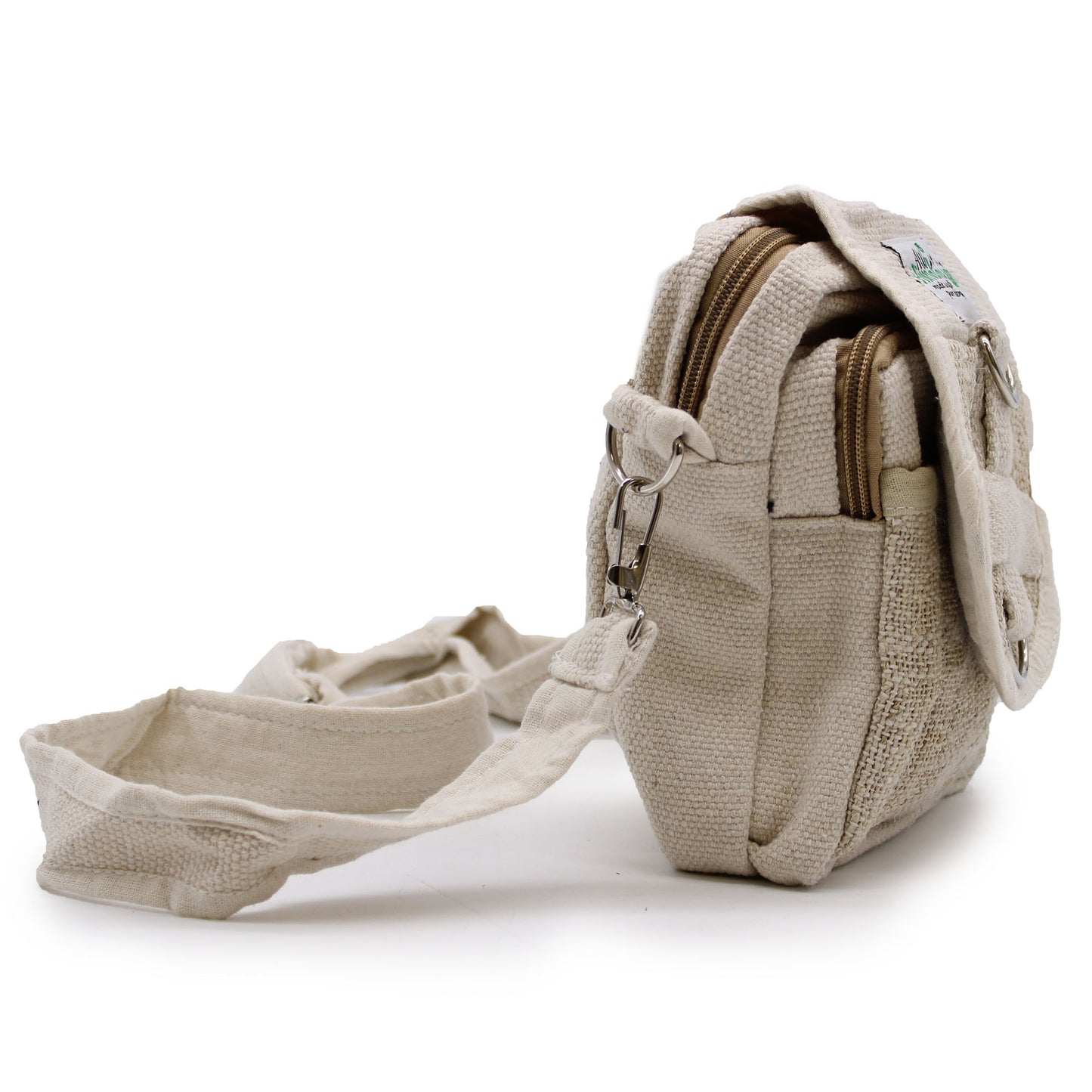 Body-Cross Natural Hemp & Cotton Travel Bag