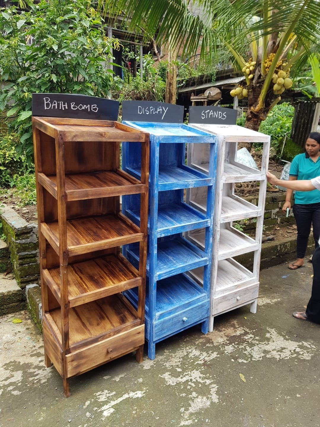 5 Shelf Display - Brownwash