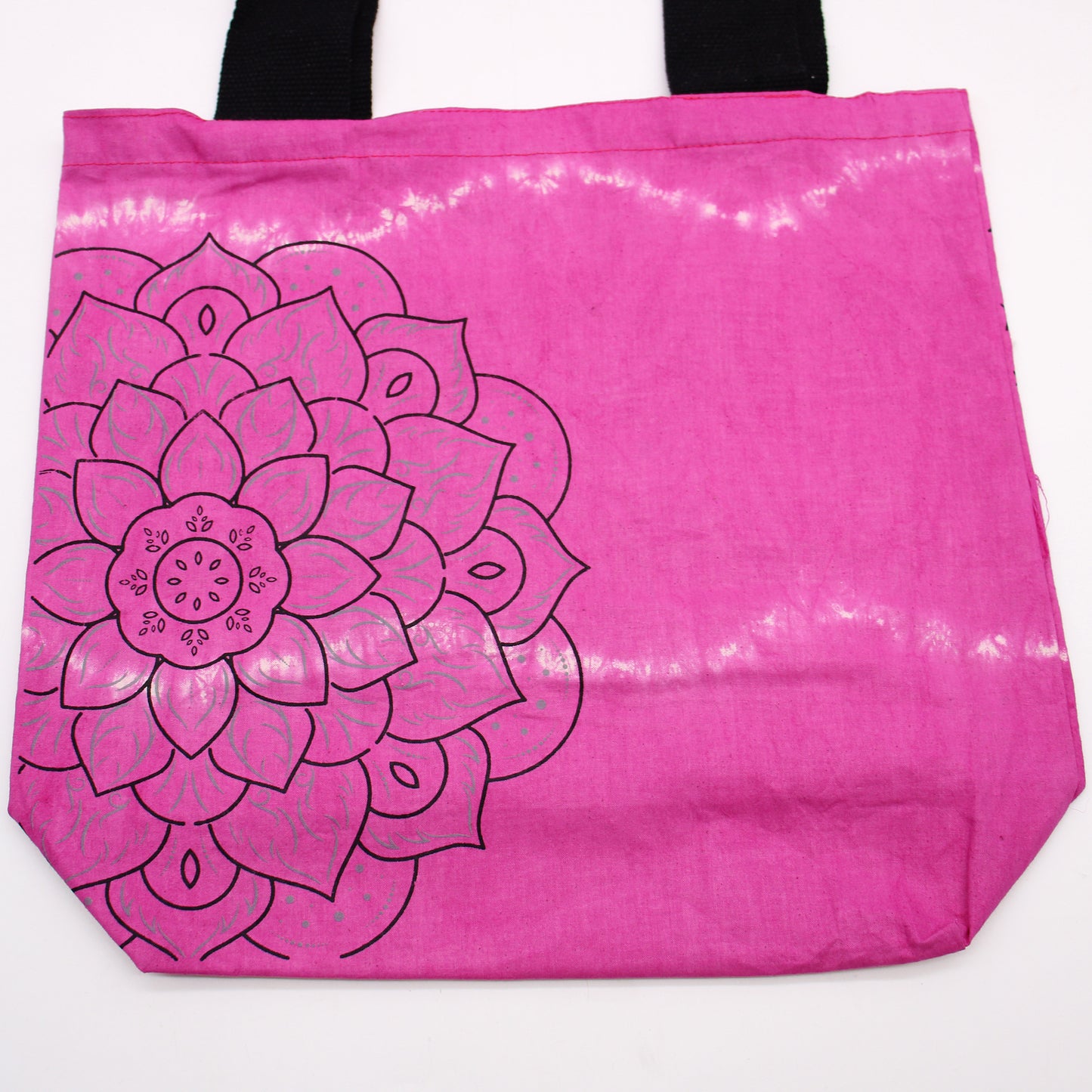 Tye-Dye Cotton Bag (6oz) - 38x42x12cm -  Mandela - Magento - Black Handle