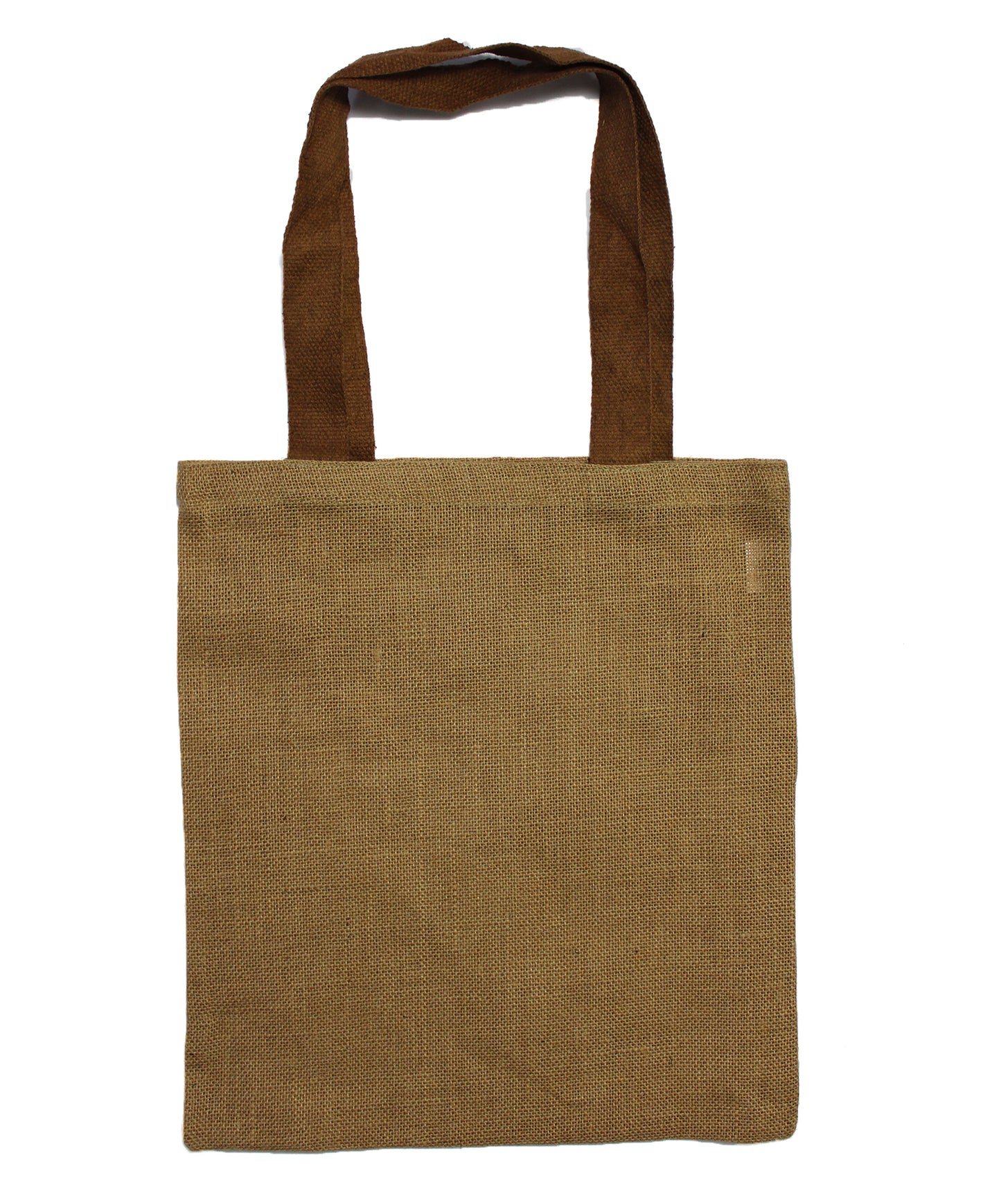 Large Jute Tote Bag - Red Colour Handle