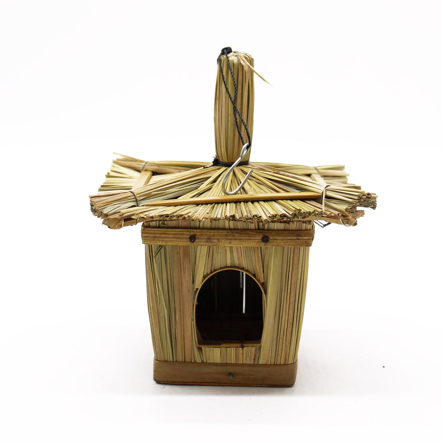 Small Square Seagrass Bird Box 18x13cm